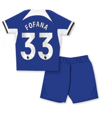 Chelsea Wesley Fofana #33 Replika Babytøj Hjemmebanesæt Børn 2023-24 Kortærmet (+ Korte bukser)